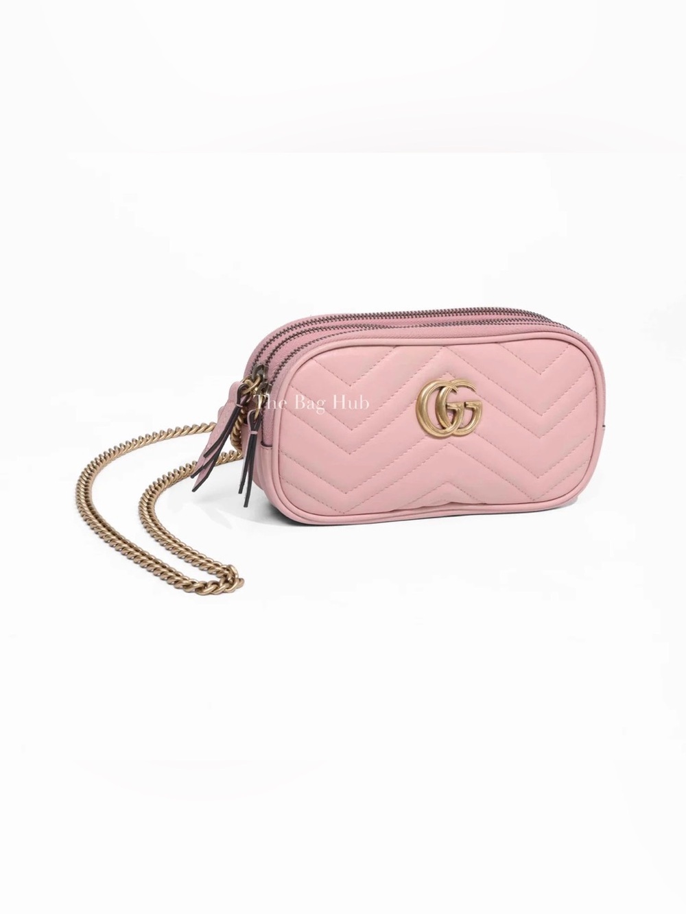 💯 🩷 Gucci GG Triple Zip Mini Marmont